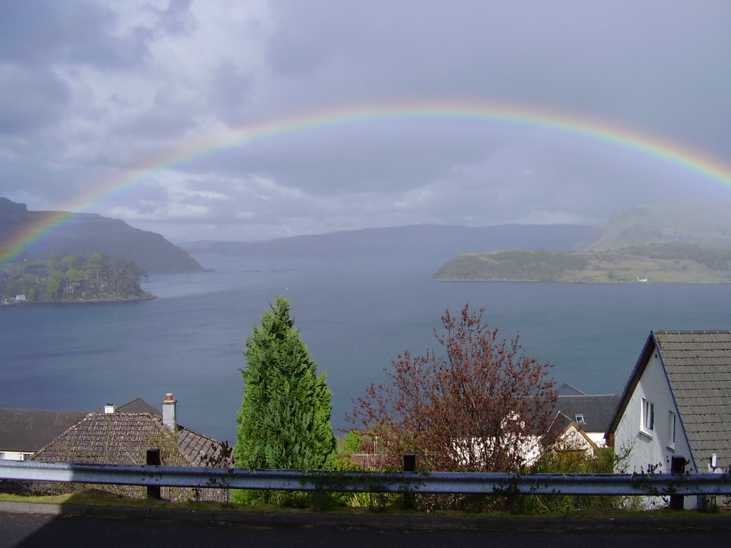 Rainbows across Loch Portree by T.W. Moore