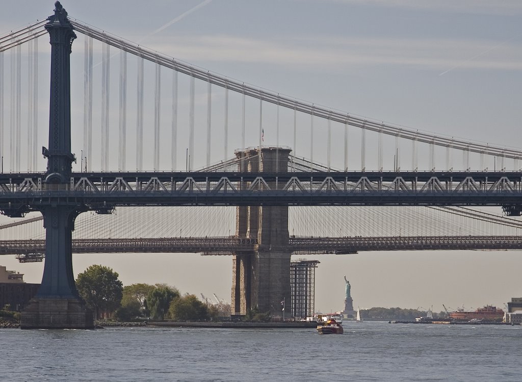 Two bridges and a lady by carnehl