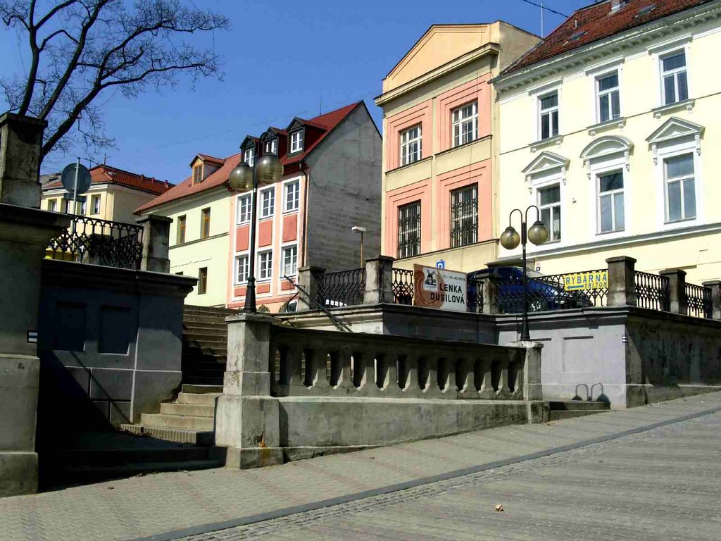 Jindřicha z Lipé Street, staircase to Škroupa Square by dianhong