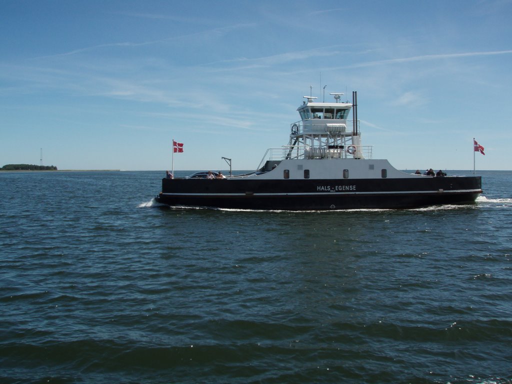 The litlle ferry between Hals and Egense by Claus Bjerre