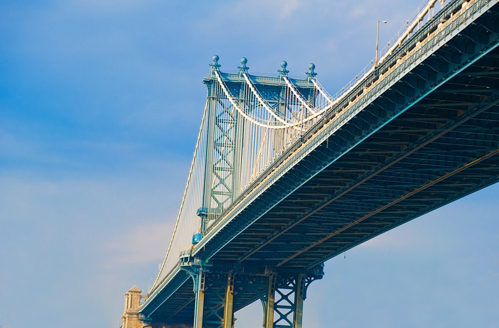 Manhattan Bridge, Brooklyn side by bob cooley