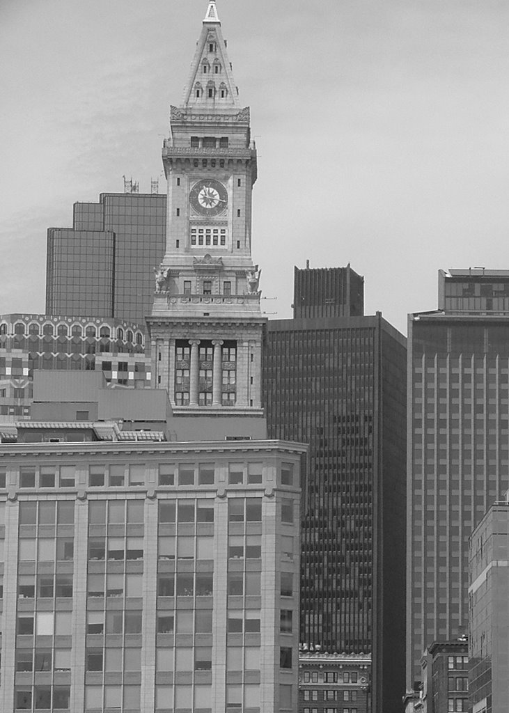 Customs House Clock Tower by Quatrock