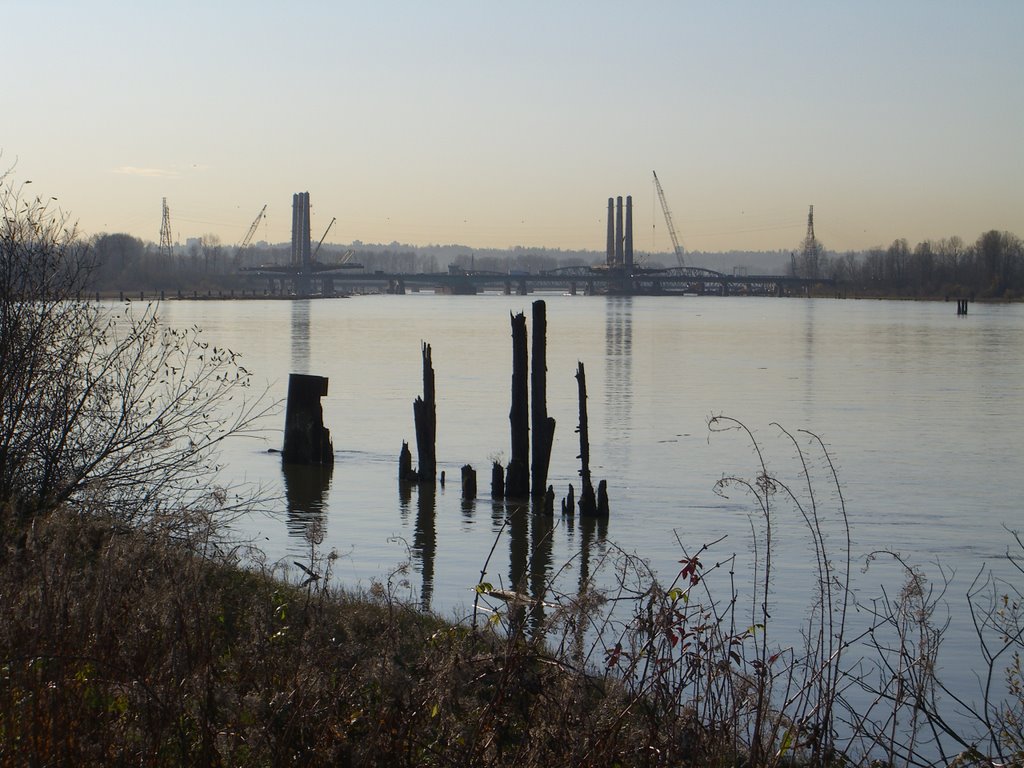 Work in progress on the Pitt Bridge - November '08 by carver17