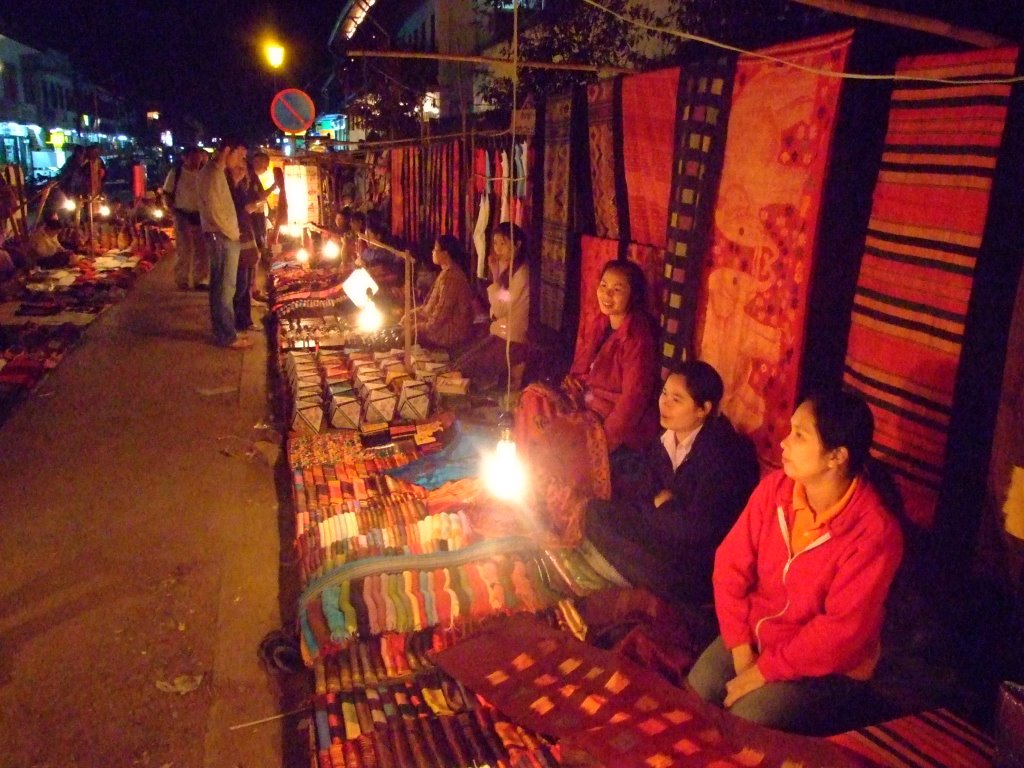 Night Market at Luang Prabang by Chouden Boy