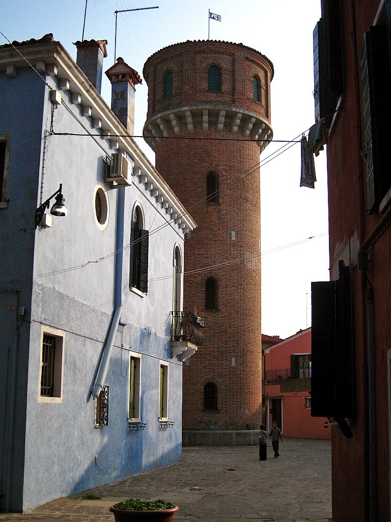 The Tower of Burano by Carmel Horowitz