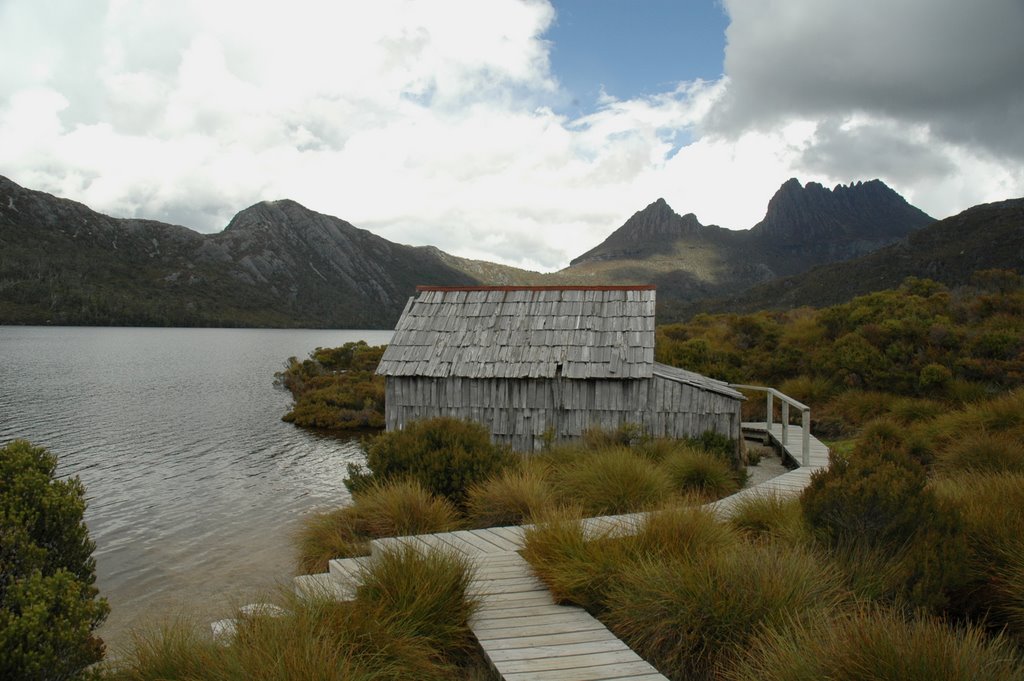 Boat Shed Dove Lake, Tas by beccles131