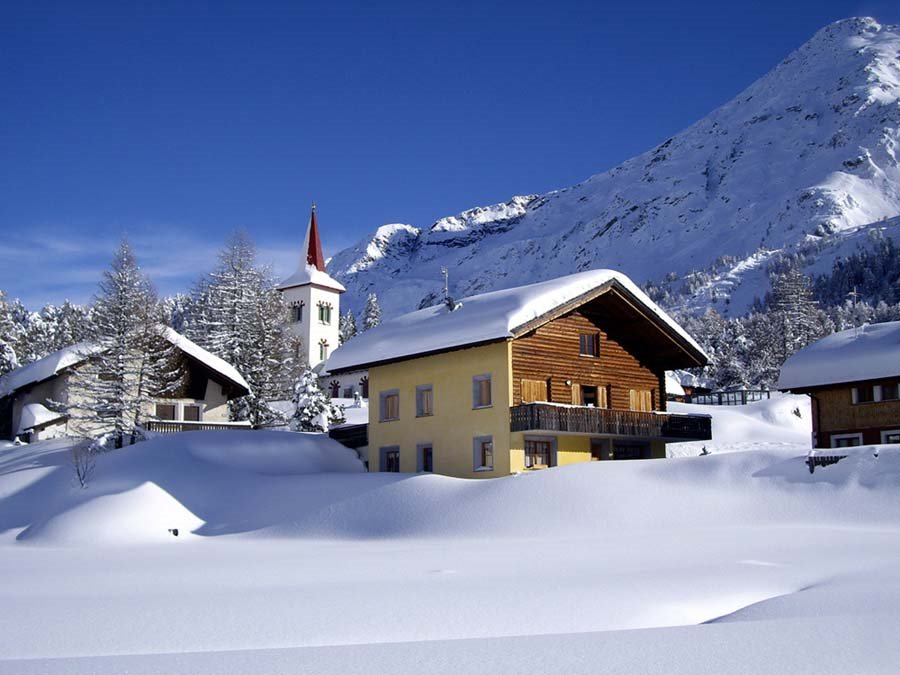 Maloja, alte kirche by Paul Versteven