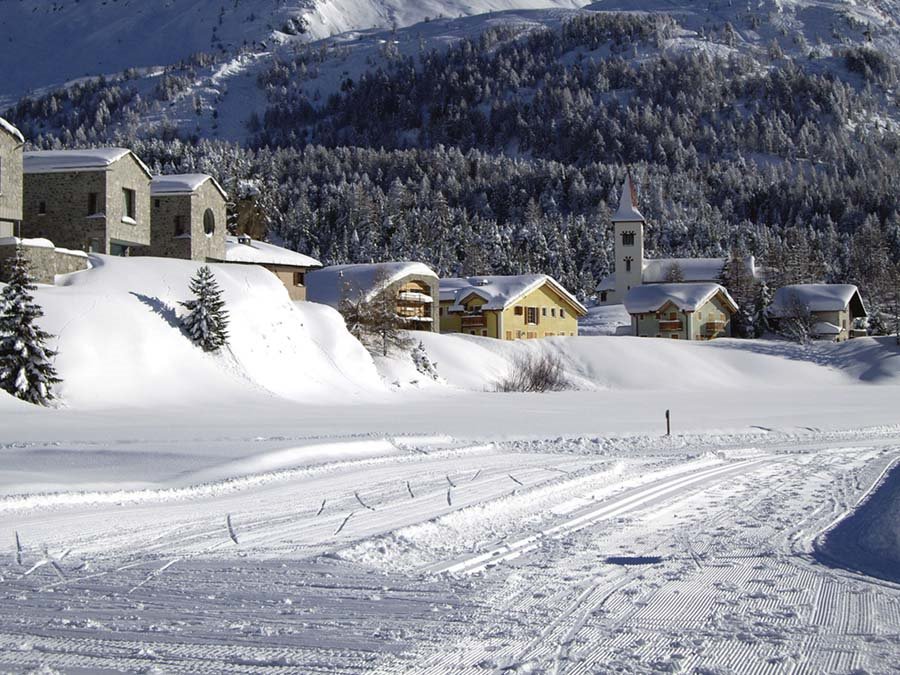 Maloja, alte kirche by Paul Versteven