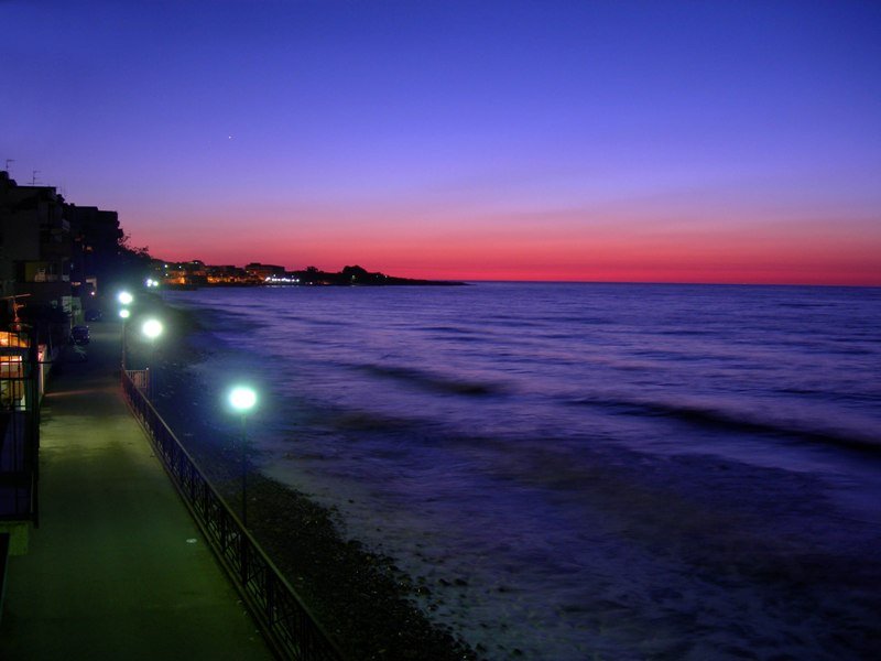 Marina di Caronia, tramonto su Punta Lena by domenico turrisi