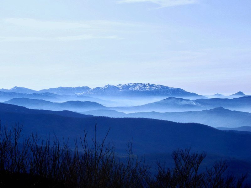 Caronia, vista sui monti Madonie by domenico turrisi