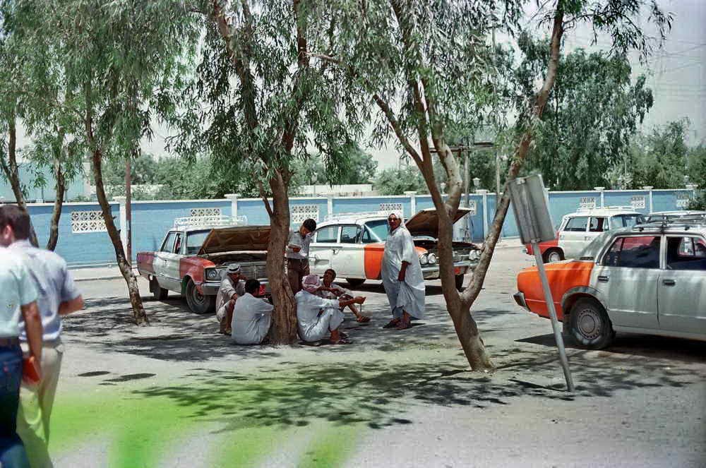 Taxi stand & drivers - Irak 1983. 30460011-1 (Analog photo!) by Sárdi A. Zoltán ♥Budapest♥