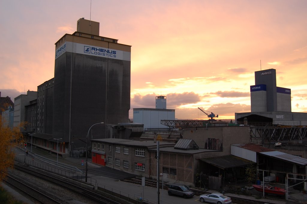 Gigantischer Sonnenuntergang im Hafen, Kleinhüningen by Z@n.de(R)