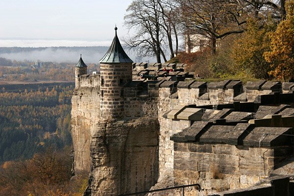 Festung Koenigstein, Germany; сторожевые башни крепости Кёнигштайн, Германия by altpet