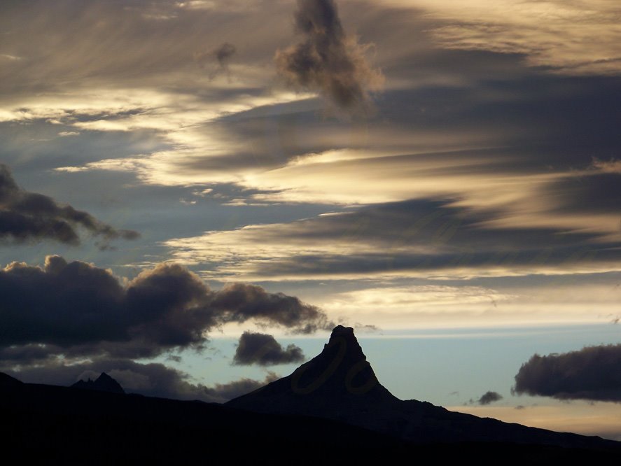 Sunset at Chief Mountain (zoomed) by Michael Craig