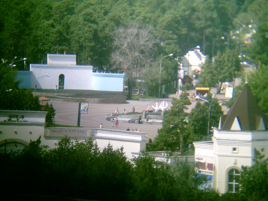 Парк Гагарина (Gag-park's skywalk from Down Town) by jenix