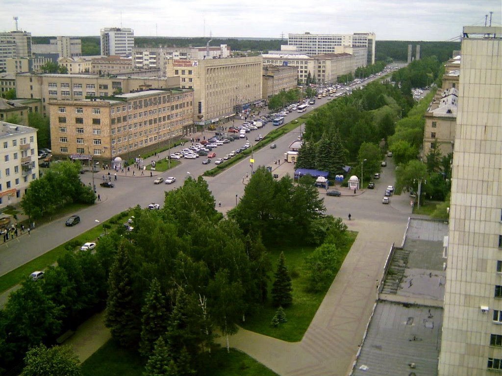 Панорамка вдоль проспекта на ЮУрГУ (along ave to YurGuh) by jenix