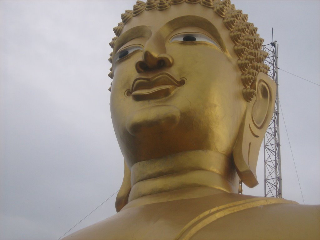 Golden big Buda by mansour hooshmand