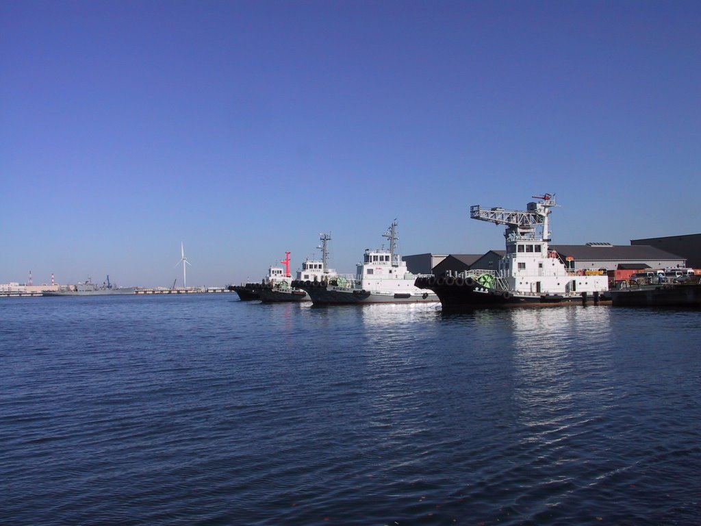 Yokohama Harbor by Yoshika Jpn