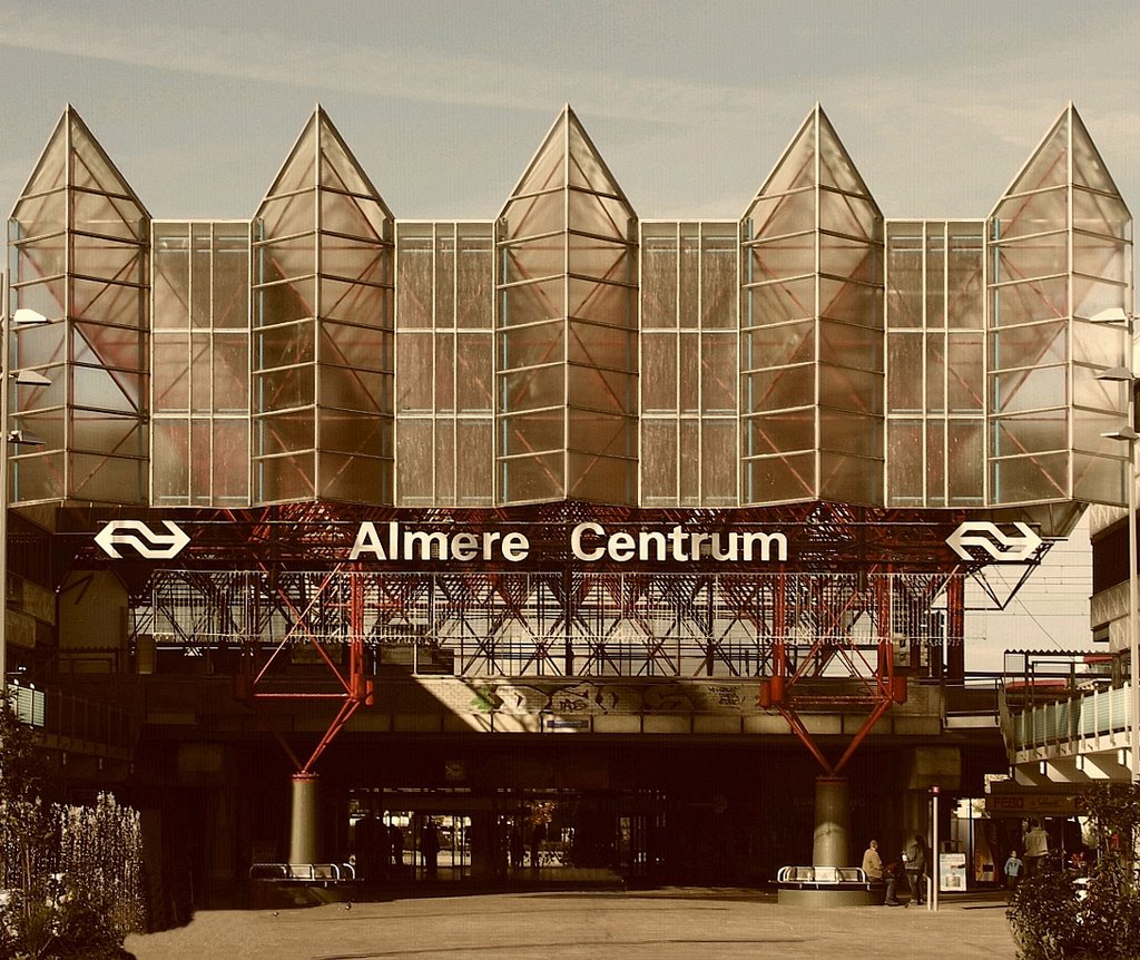 Almere NS Station by Uschi Priem-Blank