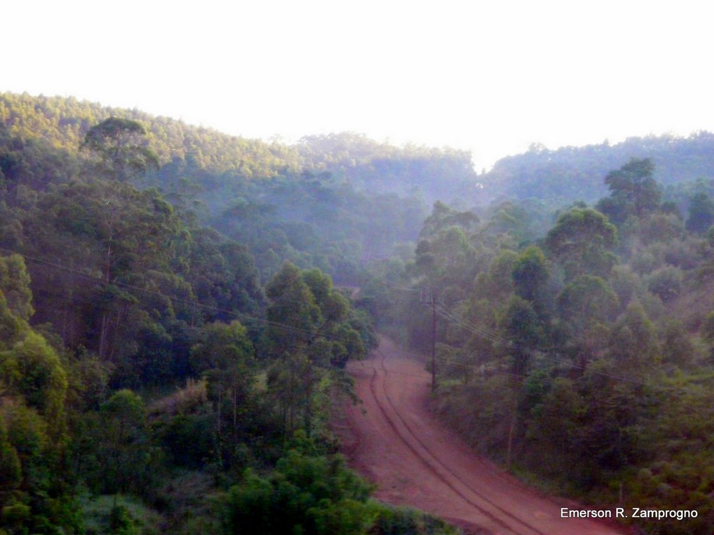 Uma avenida de terra vermelha [ avenue with dirt road ] ezamprogno by Emerson R. Zamprogno