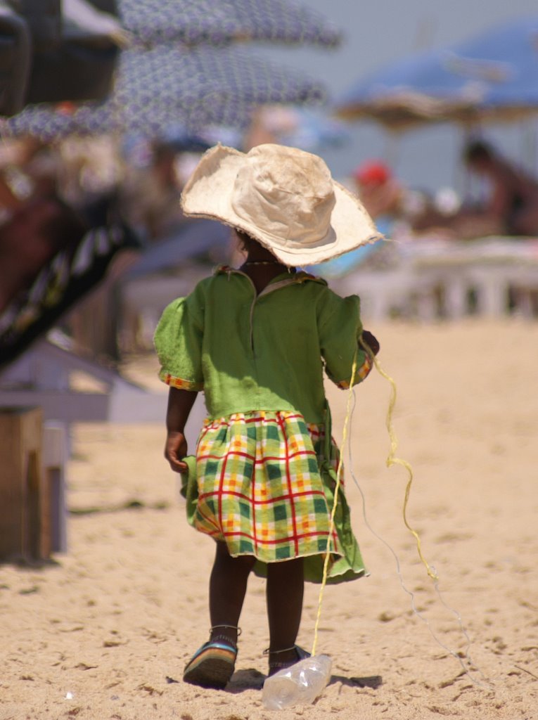 Beach urchin Calangute by martin thomson