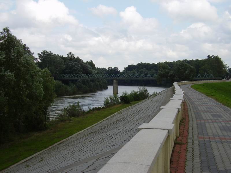 Bridge over Tisza river by Robert B B