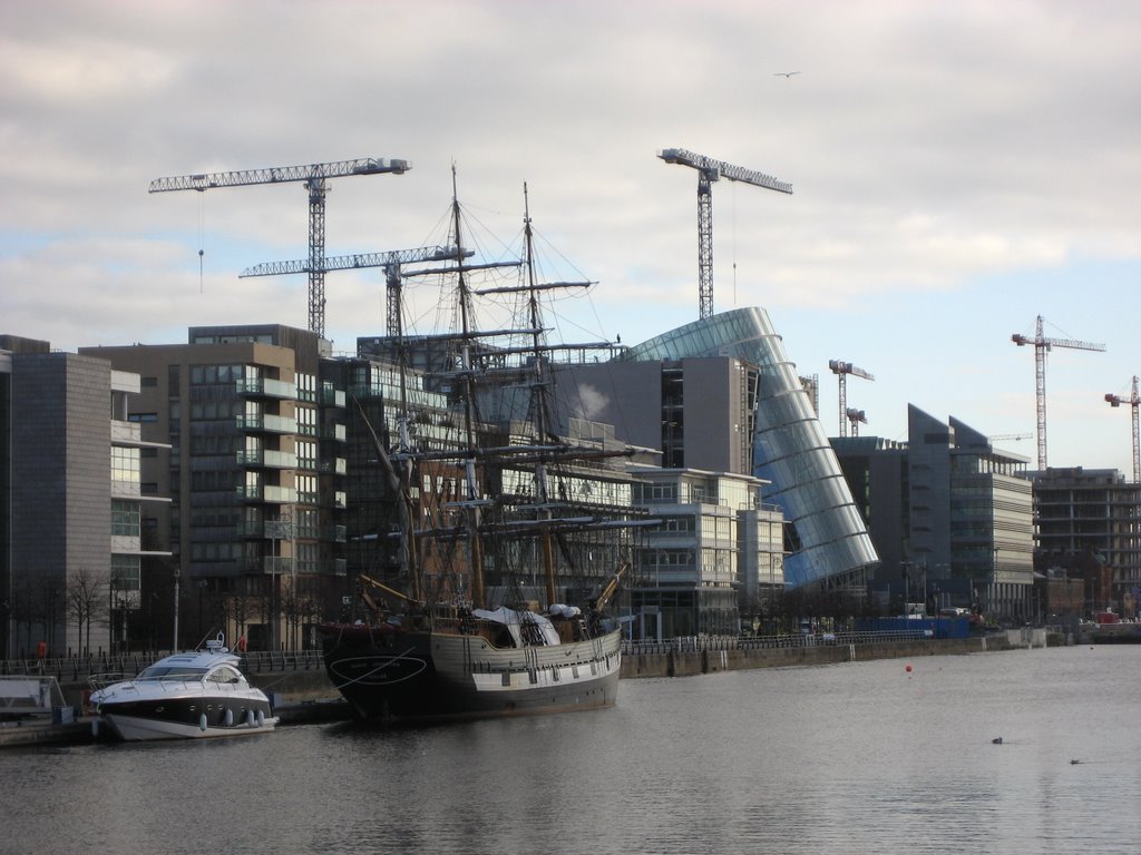 North Wall Quay & The River Liffey, Dublin by tonyfreeman