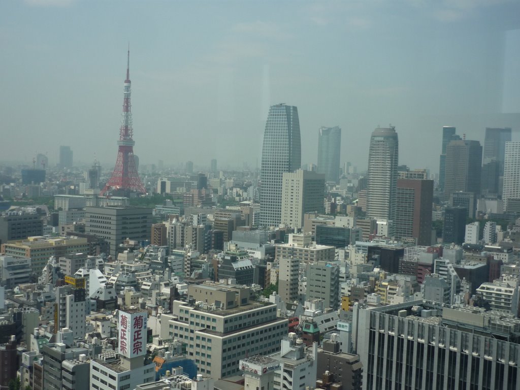 Tokyo Tower from Shiodome by Tom-N