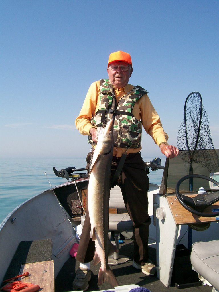 Fishing lake st clair by ann H