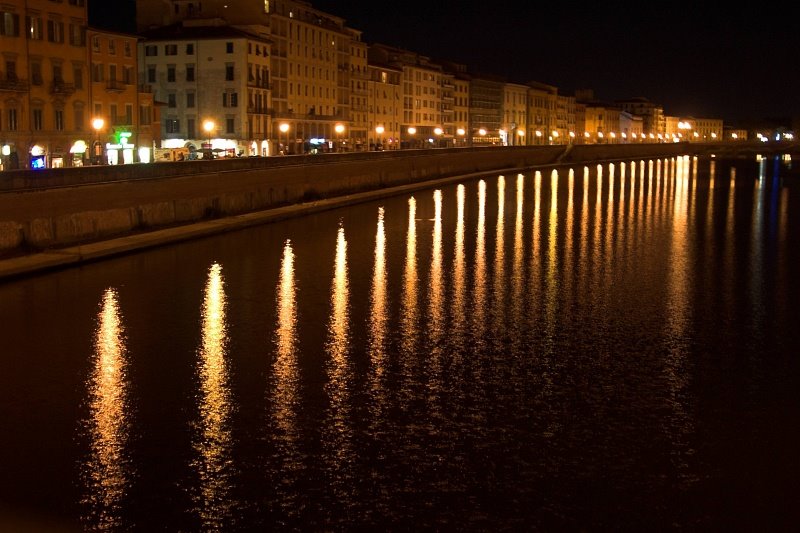 Pisa at Night by Jörg Schuricht