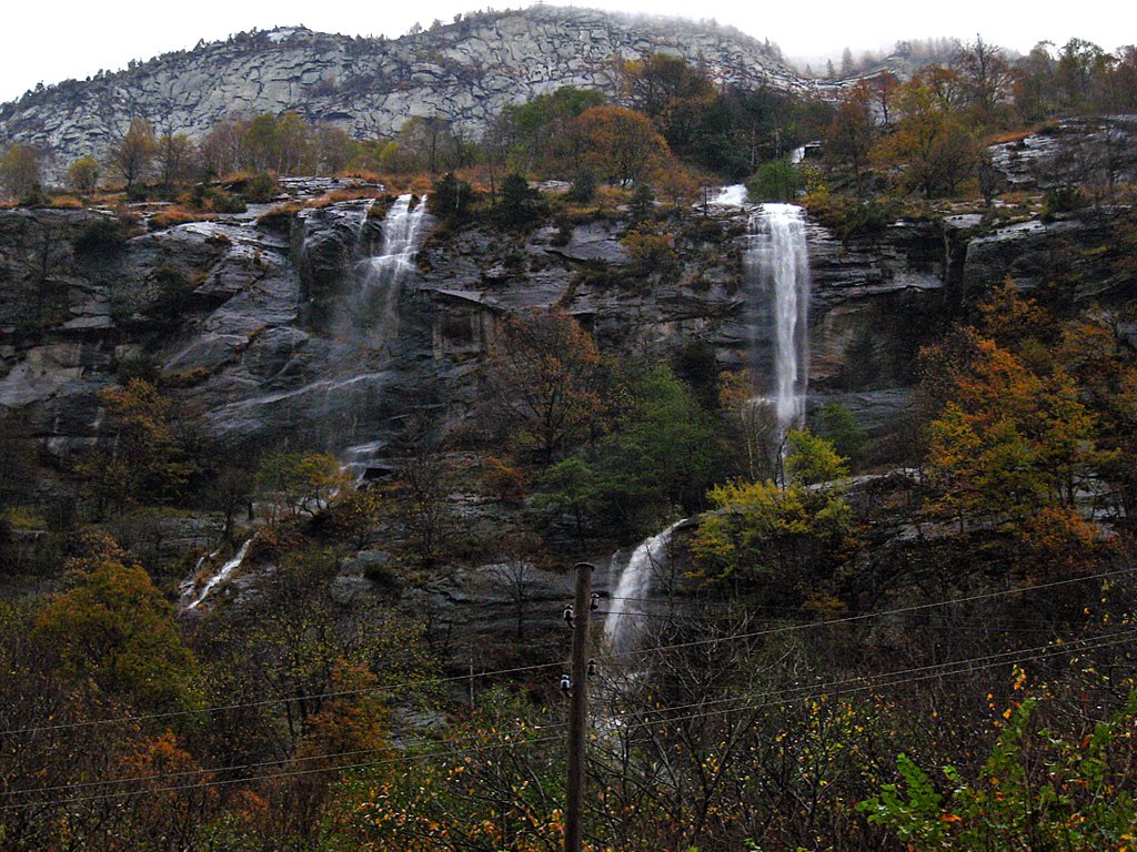 Val Verzasca Waterfalls by Carmel Horowitz