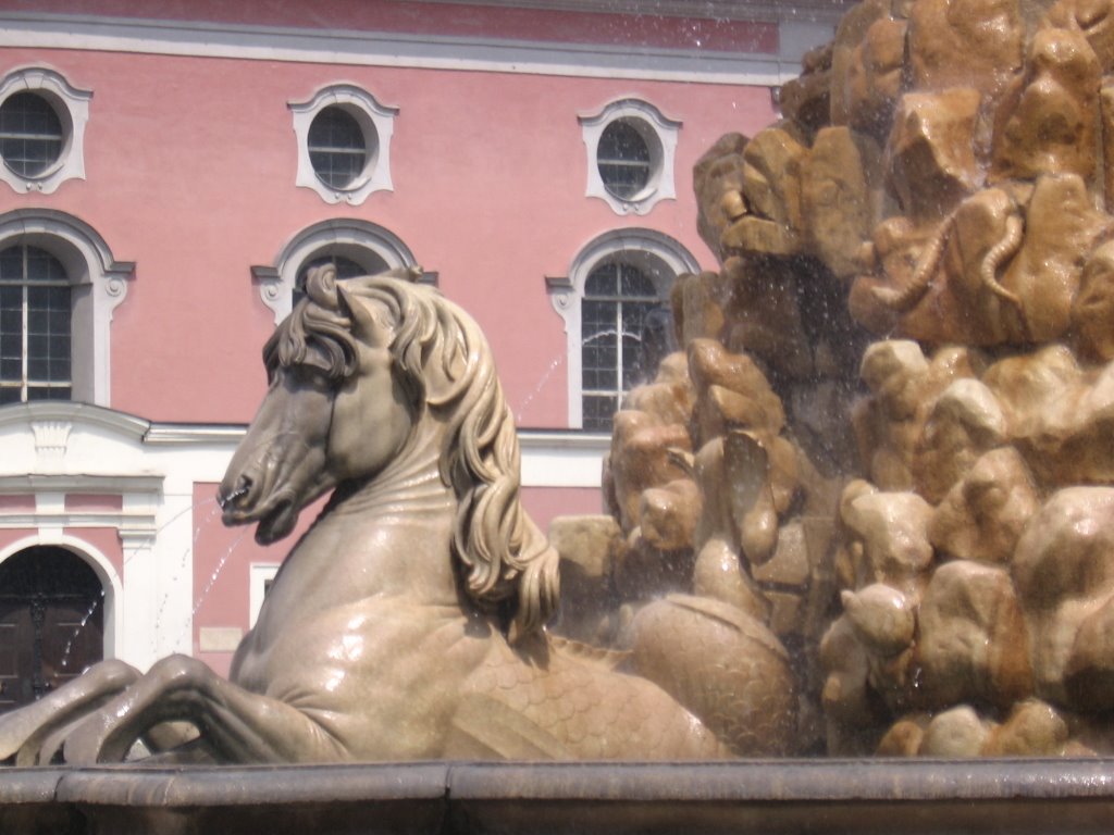 Fontaine aux chevaux Salzburg by PERVENCHE54