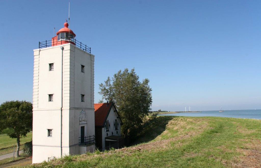 Vuurtoren De Ven Oosterdijk by Jan Hendriks