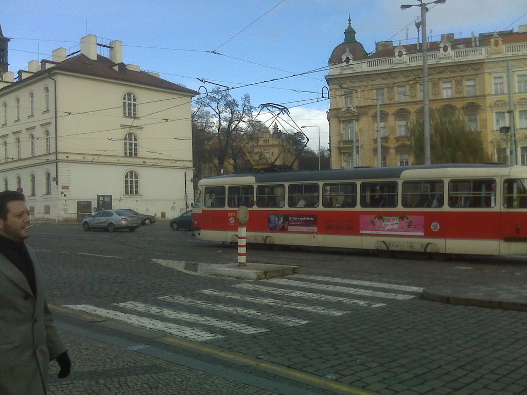 Prague Tram by googleearth@vanteyli…