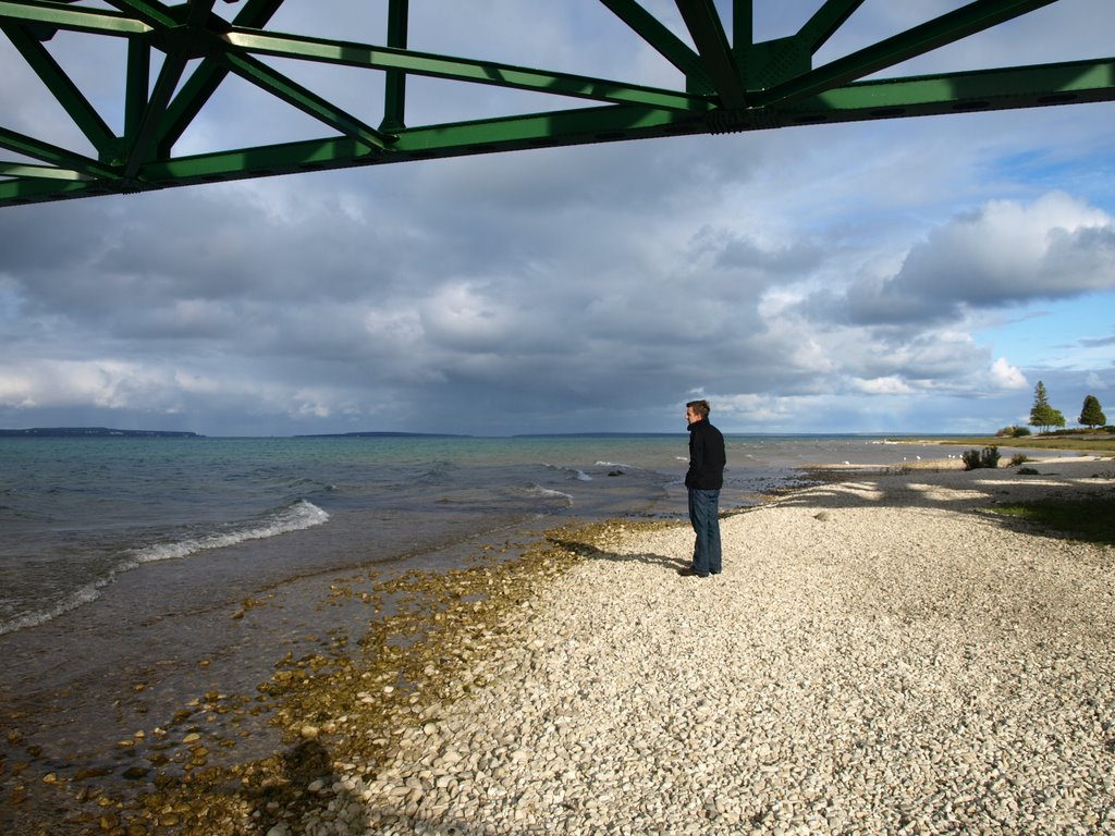 Lake Huron View from Under the Bridge by Elizabeth K.