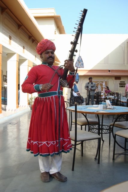 India, Rajasthan, Jaipur, City Palace Cafe by Tony Gunckel