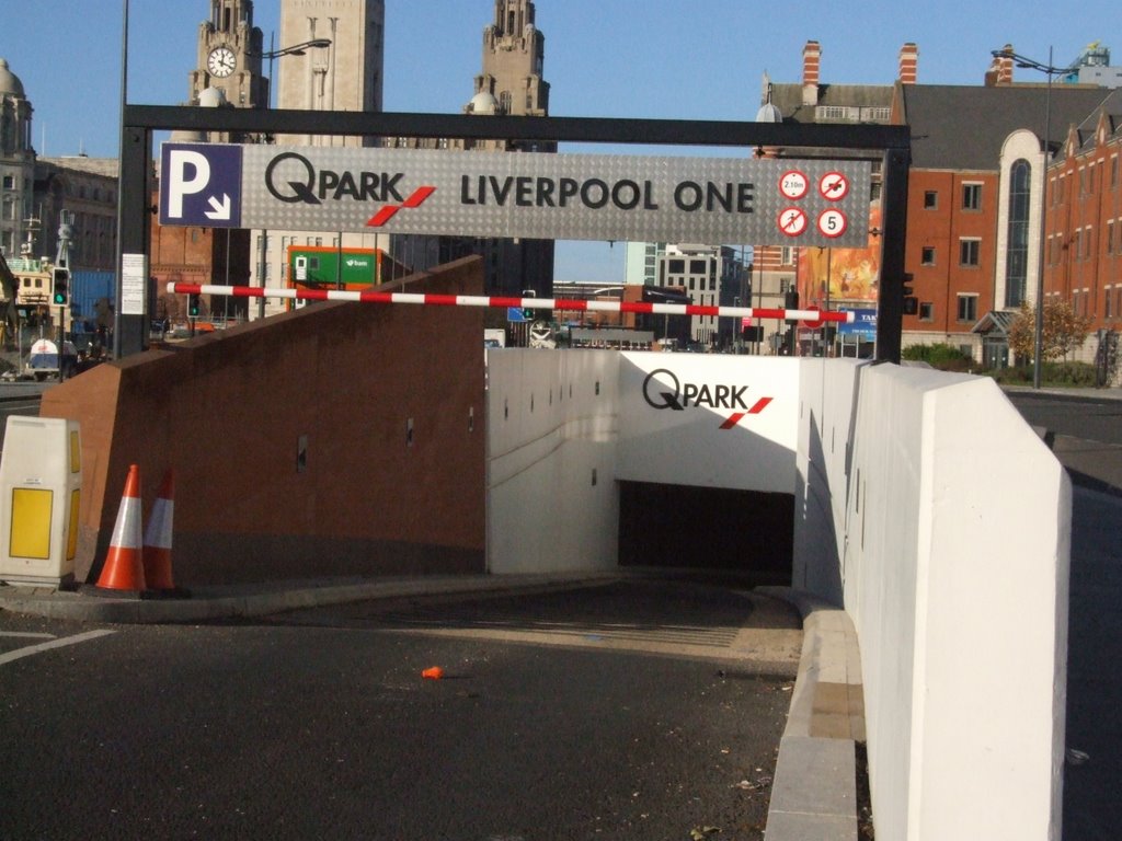 Entrance To Underground Car Park, Liverpool One.(north bound) by Peter Hodge