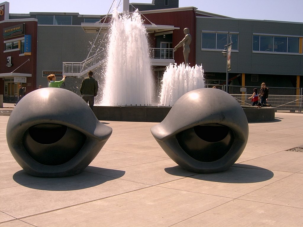 Carving & Fountain, Olympic Sculpture Park by claire819