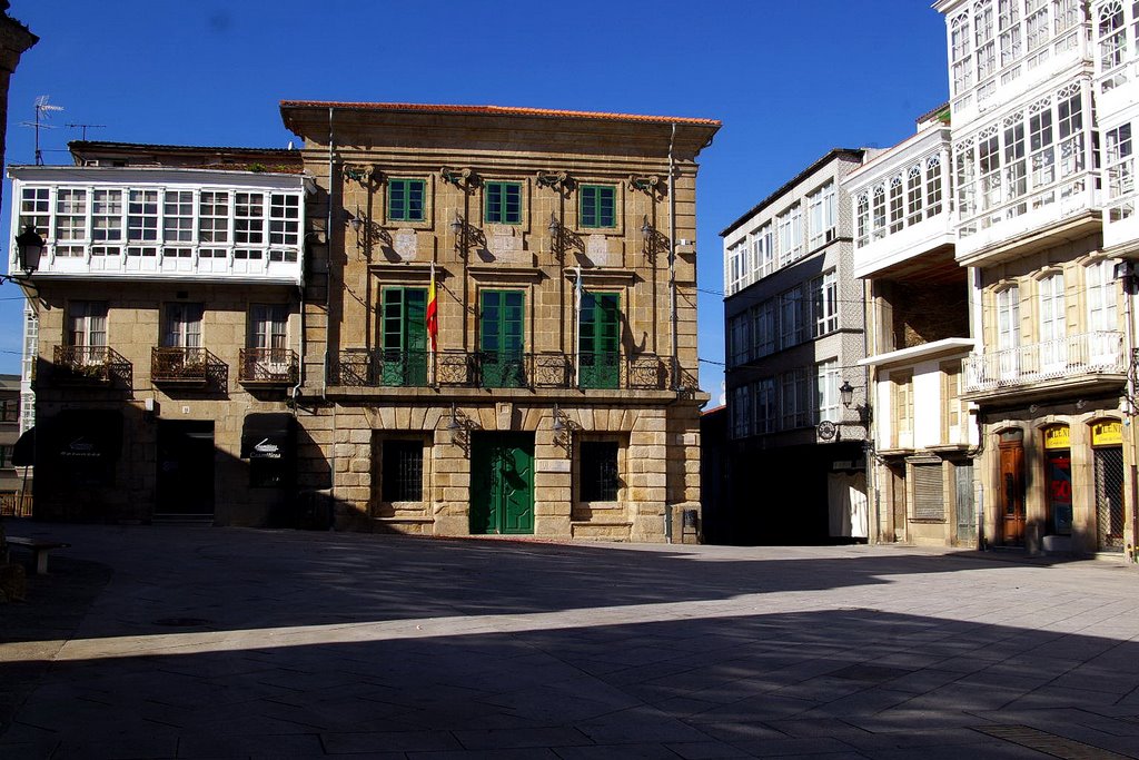 Plaza de la Constitución, Betanzos, Coruña, Galicia by Antonio Alba