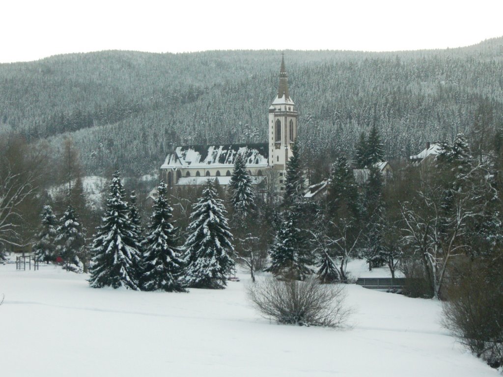 Neustädter St. Jakobusmünster mit Kurgarten PB by peterbenez