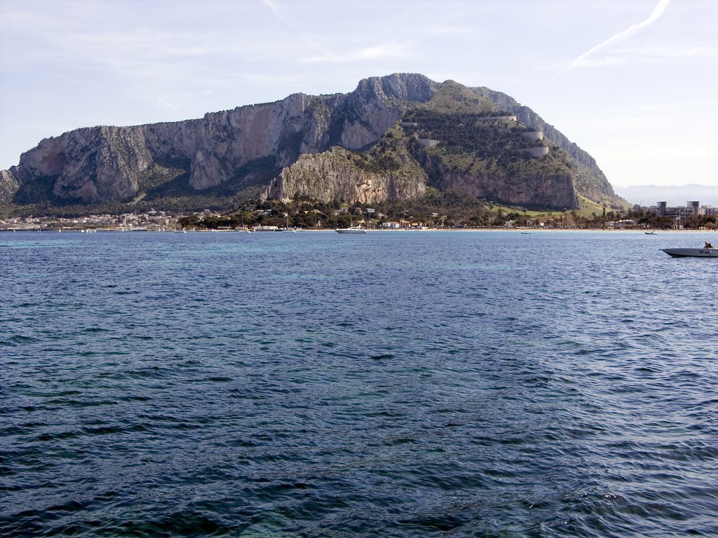 Mondello Veduta di Montepellegrino by Fabio Rubino