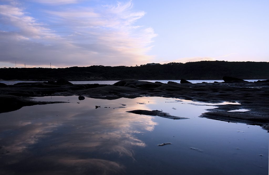 Dawn water at Bare Island by Andywizma