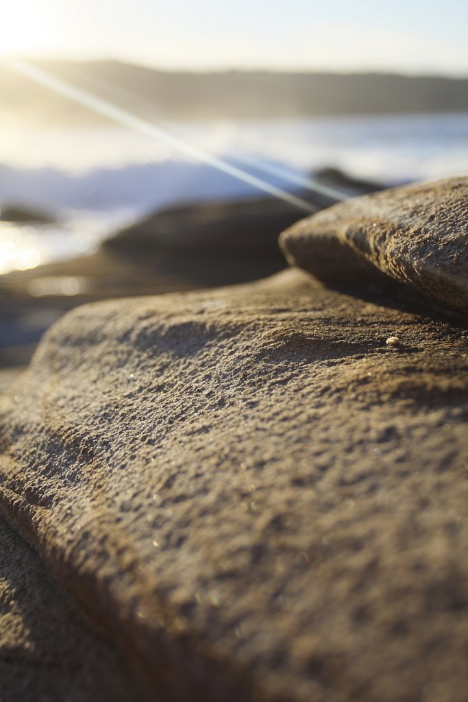 Rocks, light and sea by Andywizma