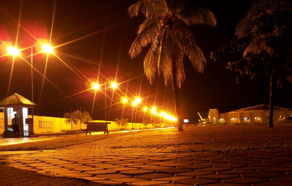 Dumaguete Business Park entrance at night, E by kang © francis b i ♣