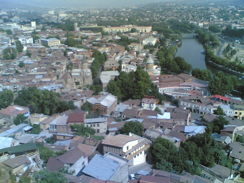 View from Narikala Fortress by Thomas van Dam