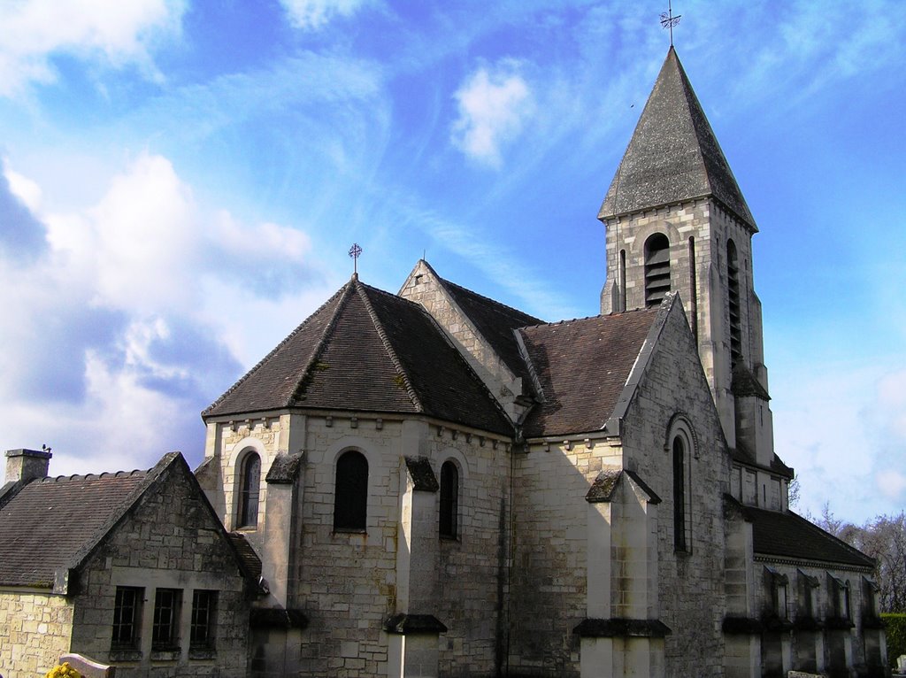 Eglise de Paissy : façade nord by mervefel