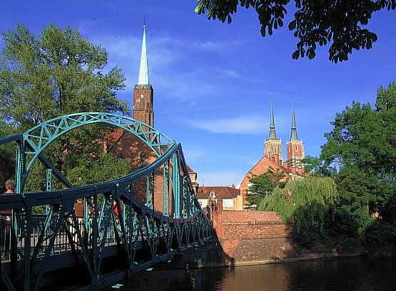 Ostrów Tumski, most 1 VII 06 by Kazimierz Wiącek