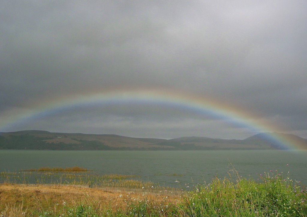 Rainbow in Tamales Bay by roboso