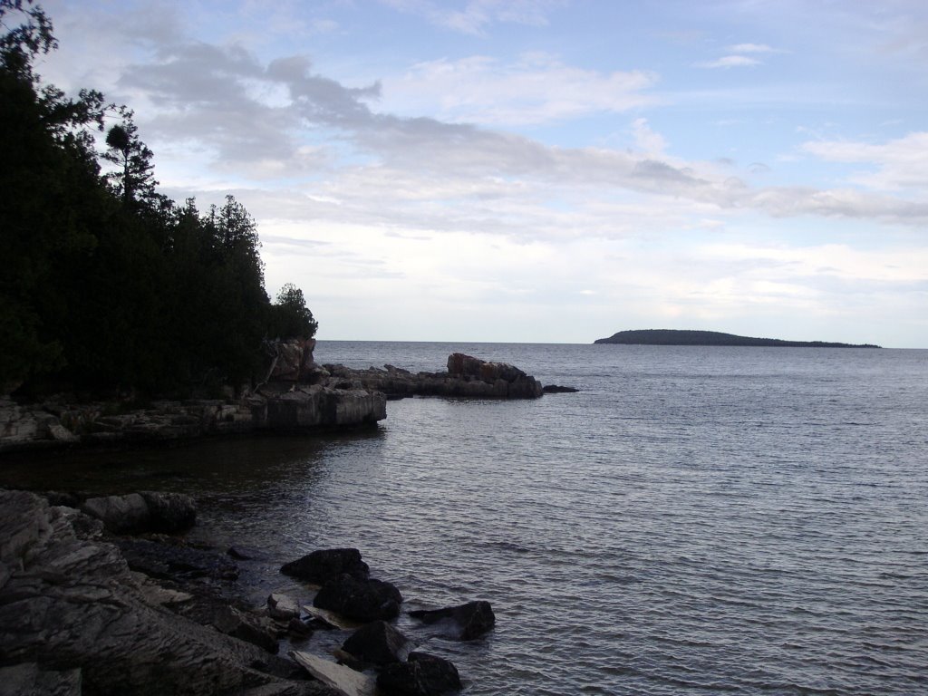 Georgian Bay Flowerpot Island: View of Bears Rump Island by Kayaktjb