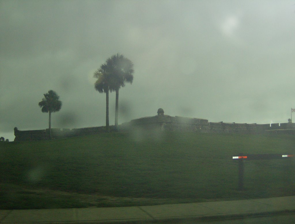 Castillo De San Marco Fort during Florida rains by GatorDuff